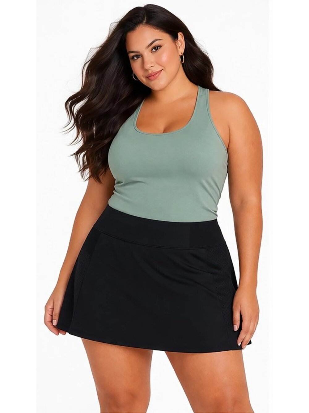 Athleta Run With It Skort Black 3X